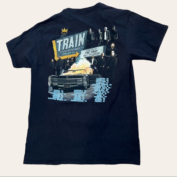 Train Band T-shirt Mens Large Unisex Alt Rock Music Concert Casual Grunge Y2K. - Picture 3 of 5